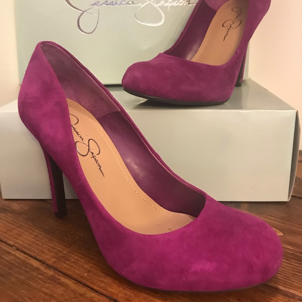 Berry colored heels